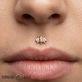 Bee – 14K Gold Threadless/Threaded End