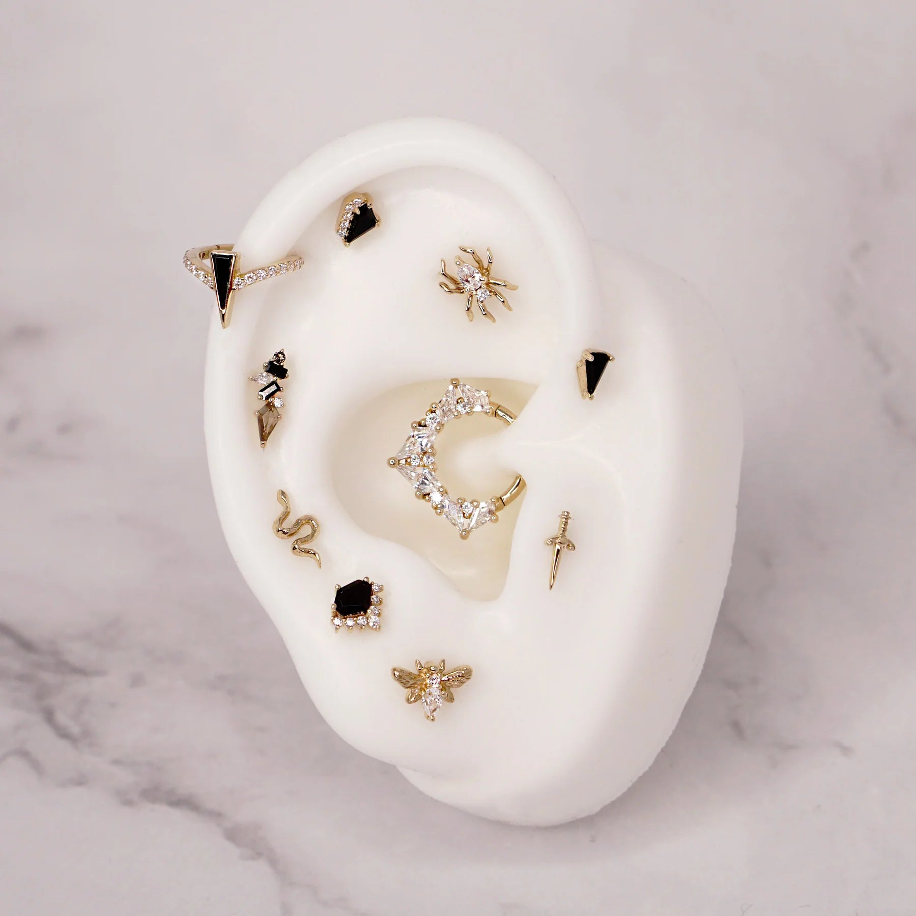 ARACHNE - CZ - THREADLESS END piercing-zone.com