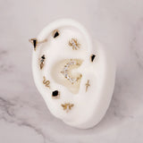 BEE CHIC - CZ - THREADLESS END piercing-zone.com