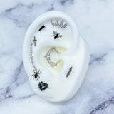 ARACHNE - BLACK SPINEL - THREADLESS END piercing-zone.com