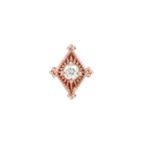 Diamond piercing jewelry with refined silhouette