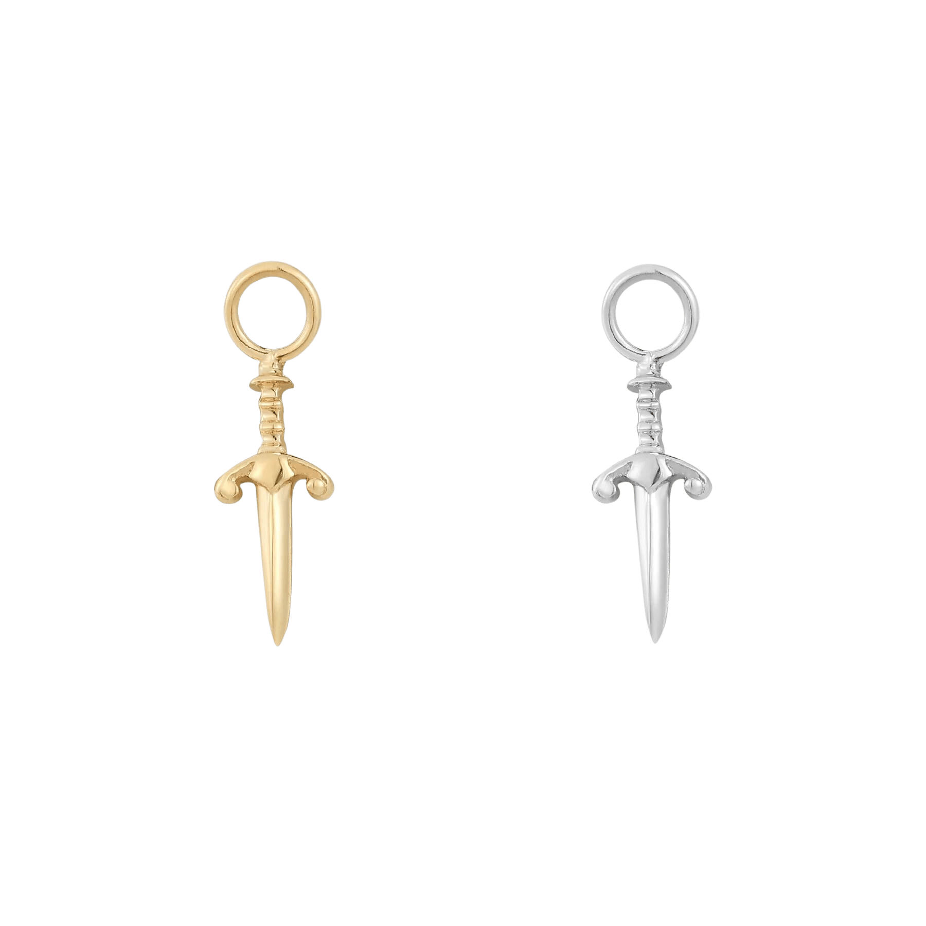 Blade Charm Worn in Septum Piercing – Forward-Facing