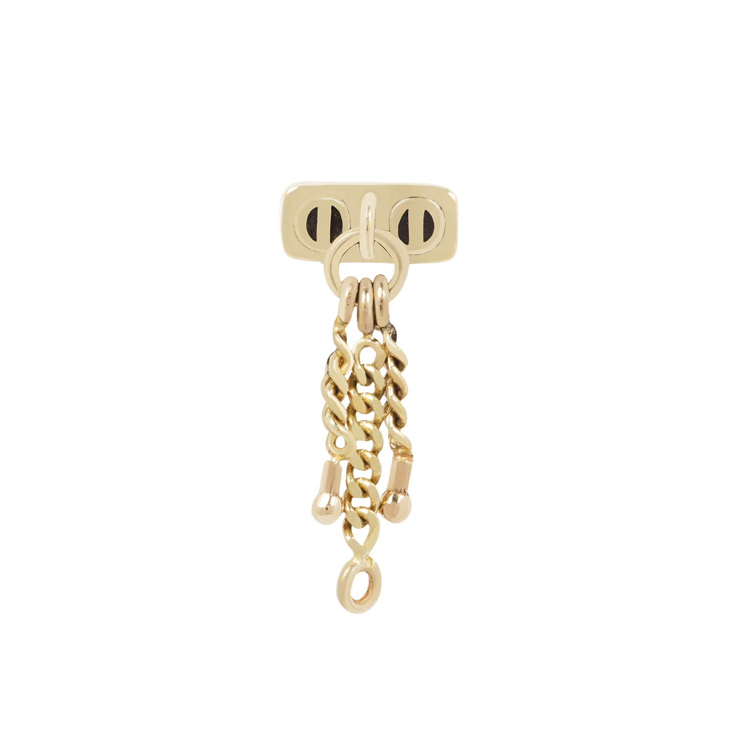 No Masters threadless end in 14K gold – collar-inspired design