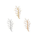 Botaniste CZ Threadless End – Marquise Gems in 14K Gold