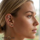 Boxing Gloves with Gems – 14K/18K Gold Threadless End