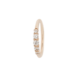 BRIGITTE SWAROVSKI-CZ SEAMLESS GOLD RING piercing-zone.com