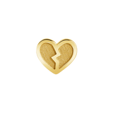 Model Wearing Broken Heart in Helix Piercing – Emotional Styling