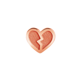 Broken Heart 14K Gold Internally Threaded End – Small Size Close-Up