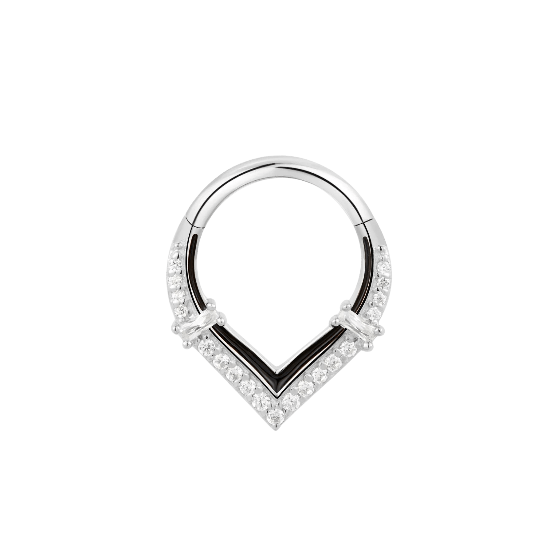 Buddha Jewelry Uprise Clicker Styled in Septum Piercing
