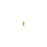 Burning Candle - 18K Gold Threadless/Threaded End - piercing - zone.com