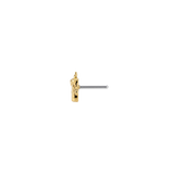 Burning Candle - 18K Gold Threadless/Threaded End - piercing - zone.com