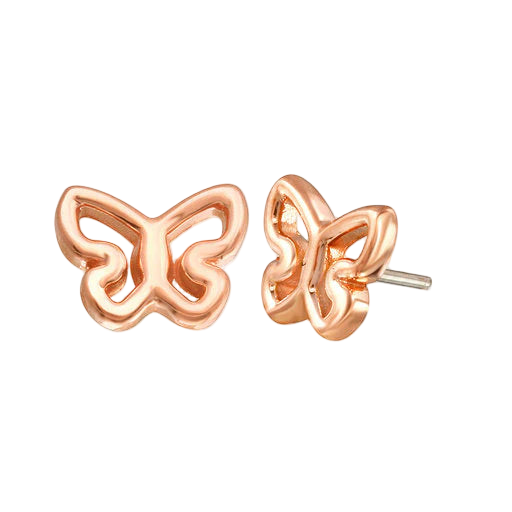 Butterfly 14K Gold Internally Threaded End – Close-Up