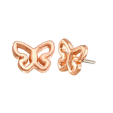 Butterfly 14K Gold Internally Threaded End – Close-Up