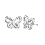 Butterfly 14K Gold Threadless End – Front View
