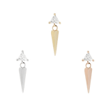 SAINT - CZ - THREADLESS END piercing-zone.com