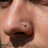 Canopus - 18K Gold Gem Threadless/Threaded End