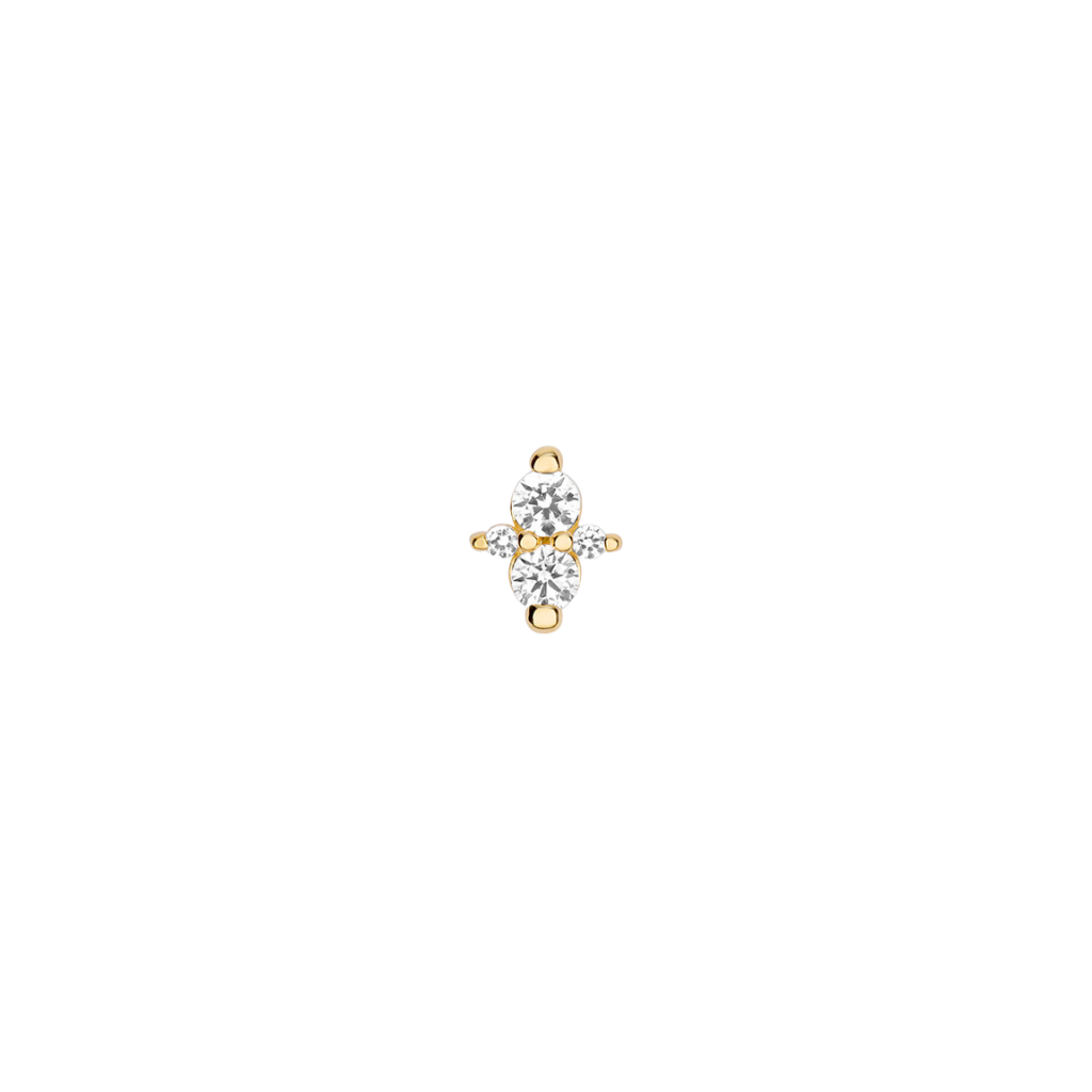 Canopus - 18K Gold Gem Threadless/Threaded End - piercing - zone.com