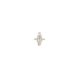 Canopus - 18K Gold Gem Threadless/Threaded End - piercing - zone.com
