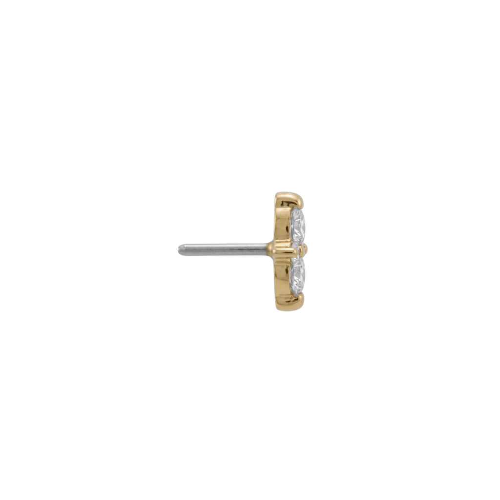 Canopus - 18K Gold Gem Threadless/Threaded End - piercing - zone.com