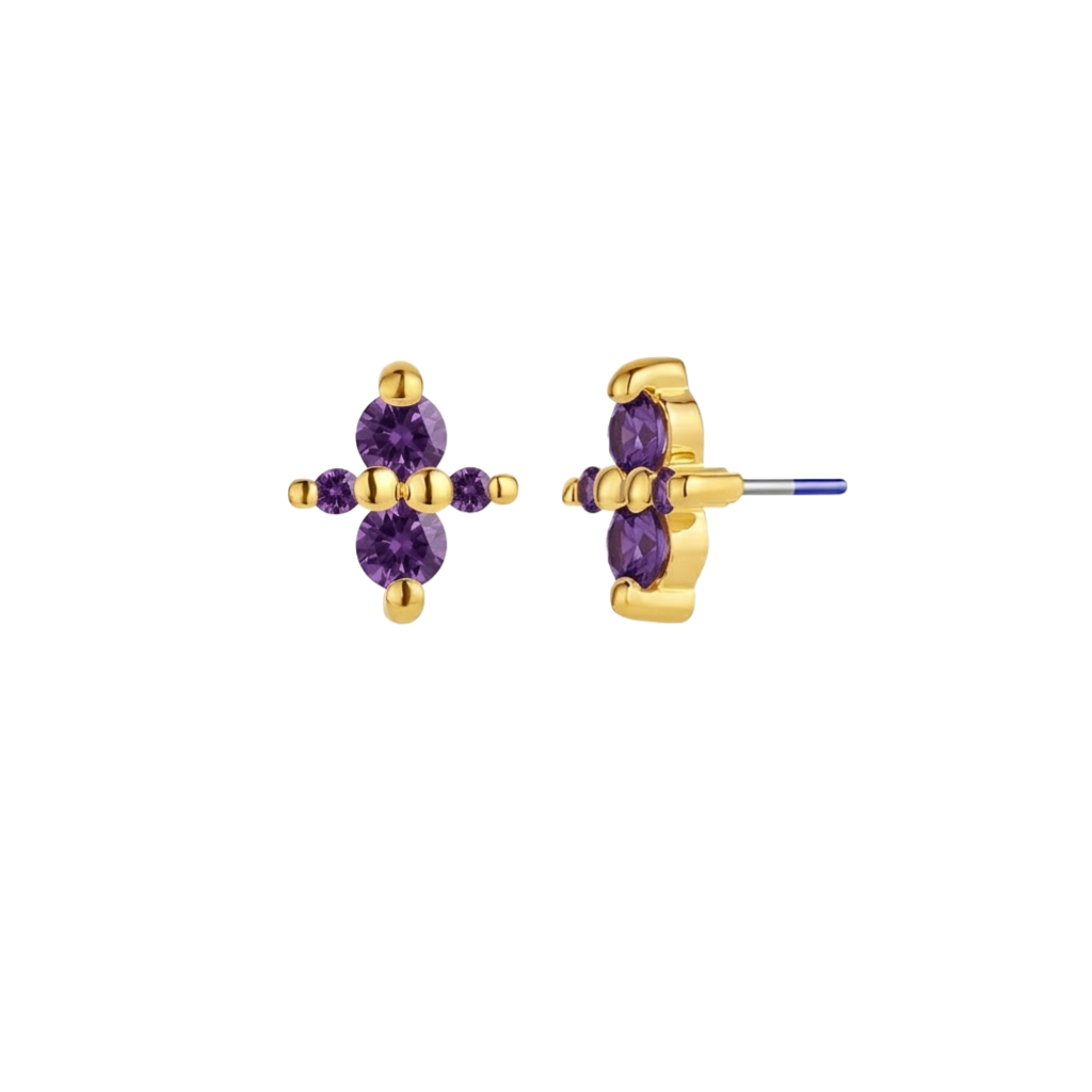 Canopus - 18K Gold Genuine Gem Threadless/Threaded End - piercing - zone.com