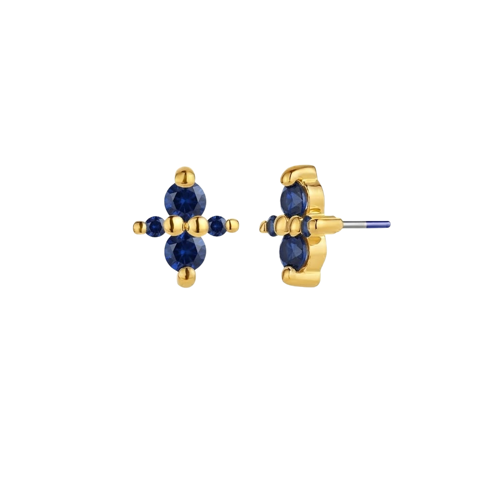Canopus - 18K Gold Genuine Gem Threadless/Threaded End - piercing - zone.com