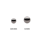 Threadless Posts – Titanium Flat Back by Cascade Body Jewelry