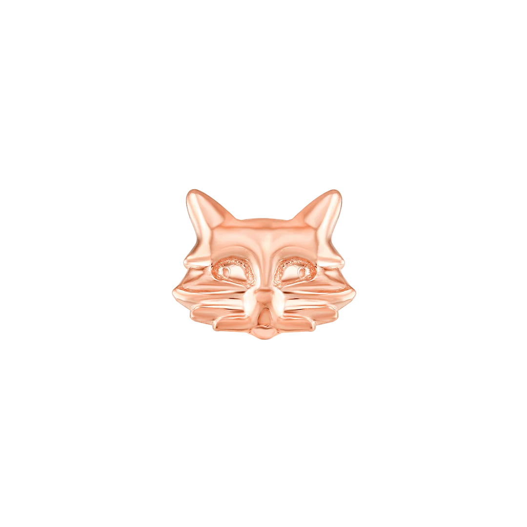 Cat End in 14K Rose Gold – Studio Lighting Detail