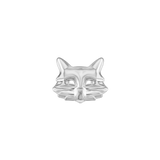 Side Profile of Cat Jewelry in White Gold – Polished Finish