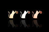 Cat Laser – Garnet CZ – 14K Gold Threadless End