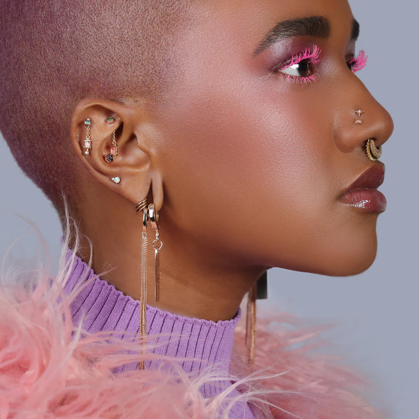 Afterglow – 14K Gold Australian Opal Threadless End