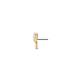 Cleaver End - 18K Gold Threadless/Threaded End - piercing - zone.com
