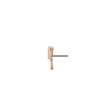 Cleaver End - 18K Gold Threadless/Threaded End - piercing - zone.com
