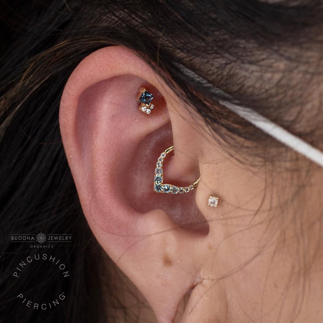 Close-Up of Blue Topaz Gradient – Light to Deep Blue Detail

