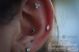 OH MY MY - HEX CUT CZ - THREADLESS END piercing-zone.com