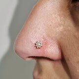 Close-Up of Pearl Surrounded by Swarovski CZs – Macro Shot

