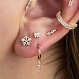 Close-up of CZ-Embellished Standout Charm in Yellow Gold

