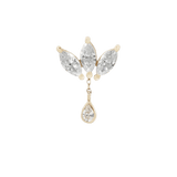 CONCORDE - CZ + CHAIN - CHARM piercing-zone.com