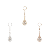 CONCORDE - CZ + CHAIN - CHARM piercing-zone.com