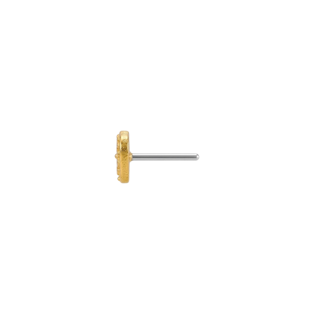 Cosmic Heart - 18K Gold Threadless - piercing - zone.comEnd
