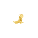 Cowgirl Boot End in Yellow Gold – Studio Lighting View