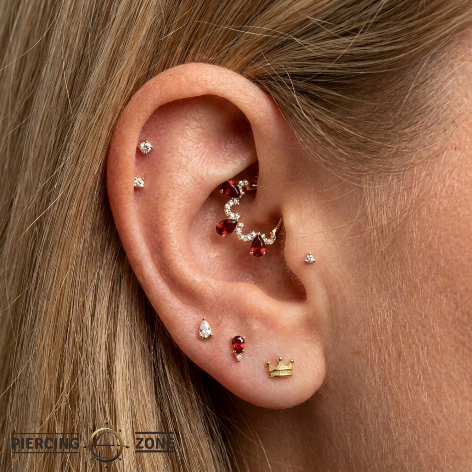 Crown - 18K Gold Threadless End