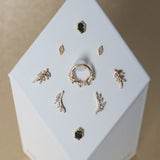 Wisp – 14K Gold CZ Threadless End