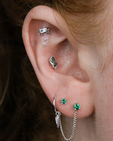 Emerald Prong – 14K Gold Lab-Grown Threadless End