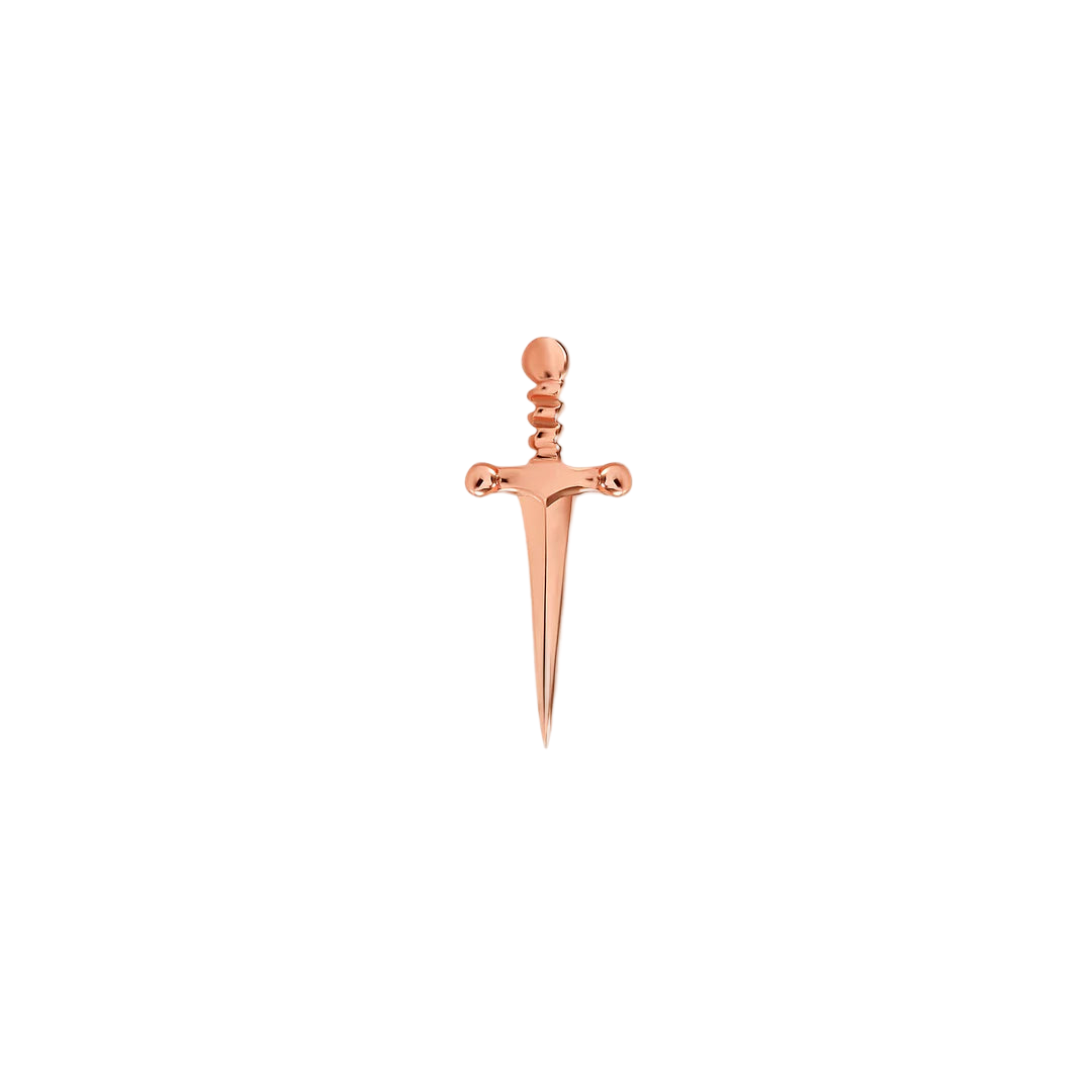 Dagger – 14K Gold Threadless & Threaded End
