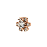 Daisy 6 - Stones – 14K Gold Threadless/Threaded End