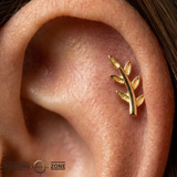 Daphne - 18K Gold Threadless/Threaded End