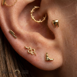 Dead Boot - 18K Gold Threadless/Threaded End