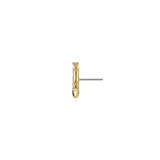 Dead Heel - 18K Gold Threadless/Threaded End - piercing - zone.com