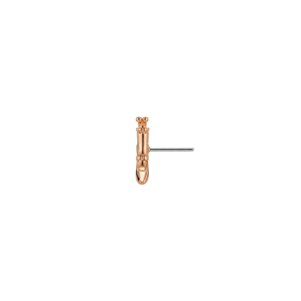 Dead Heel - 18K Gold Threadless/Threaded End - piercing - zone.com