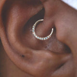 DIA - MERCURY MIST TOPAZ SOLID 14KT GOLD CLICKER piercing-zone.com
